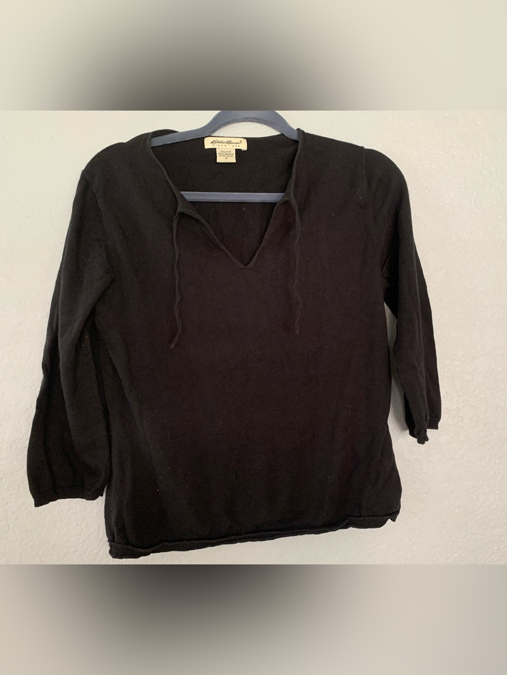 Eddie Bauer Black Cotton Top - Black